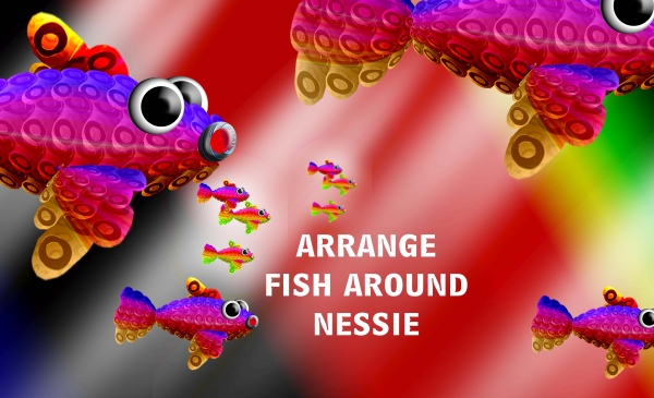 Creation of Sea Nessie and her Kissy Fish: Step 7